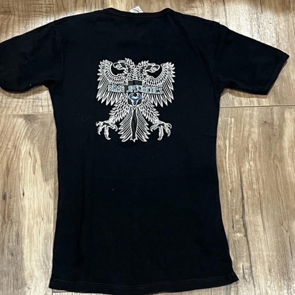 VTG Drag Specialties Motorcycle Biker Tshirt‎ TNT Size large Made In Romania